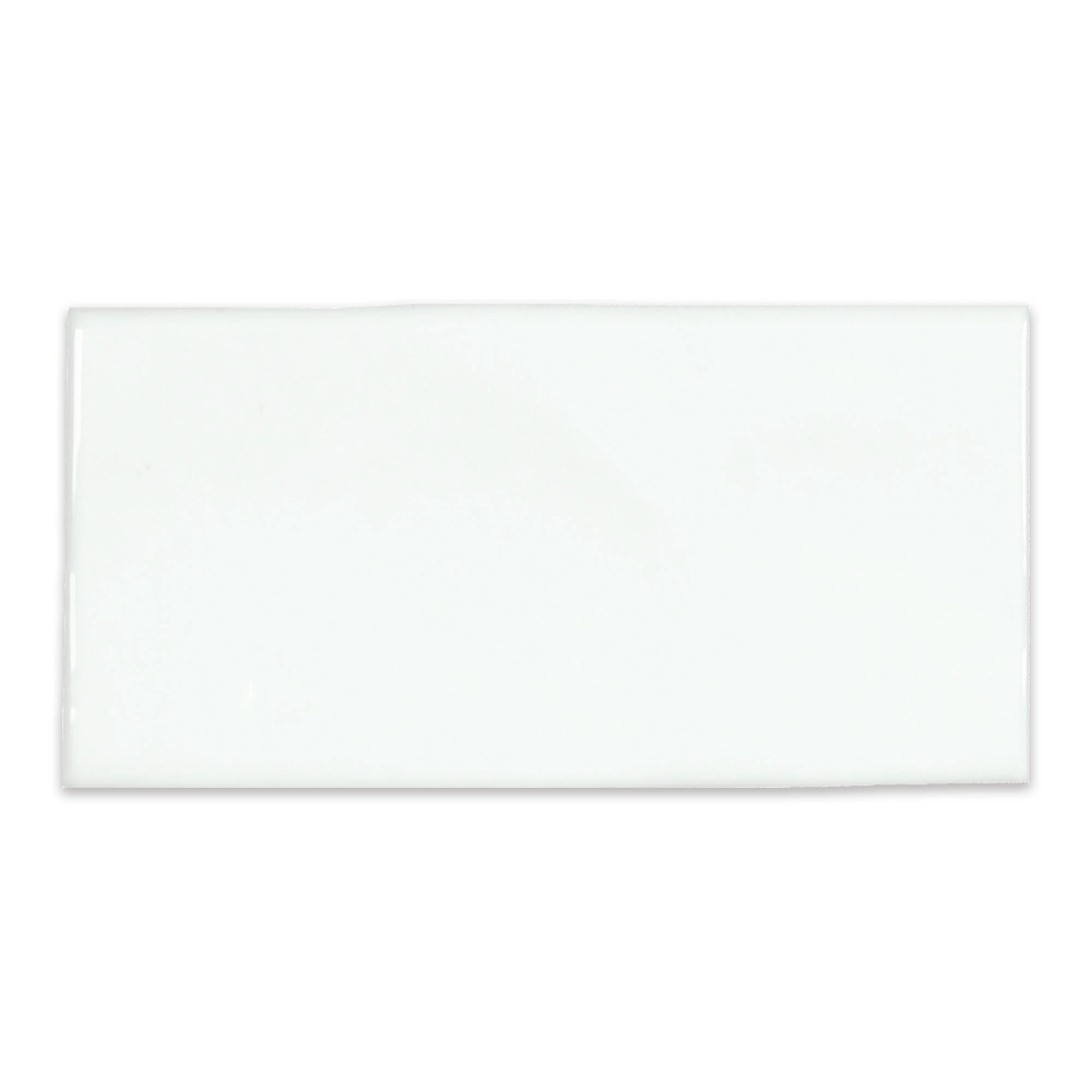 3x6 Astoria White Glossy Ceramic Wall Tile
