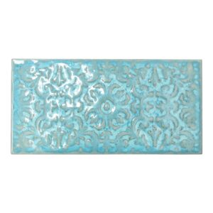 4.4x8.8 Zurbaran Aguamarina Polished Porcelain Wall Tile