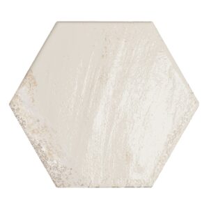 5x6 Carmen Hexagon Beige Polished Porcelain Tile