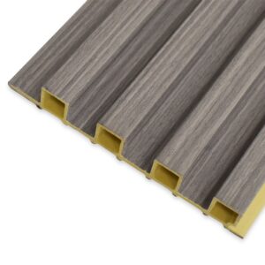 6.3"x114" Grey Oak WPC Fluted Wall Panel (W-03) (2900x160x24 mm)