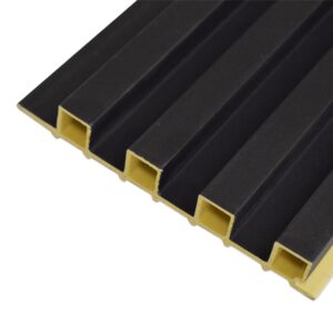 6.3"x114" Black Oak WPC Fluted Wall Panel (W-05) (2900x160x24 mm)