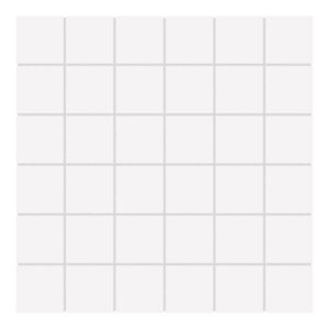 2x2 Solid Super White Matte Porcelain Mosaic