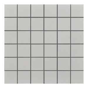 2x2 Solid Light Grey Matte Porcelain Mosaic
