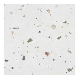 24x24 Sonar Terrazzo White Matte Porcelain Tile