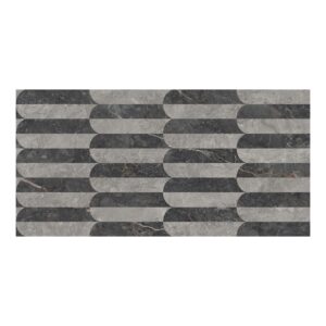 12mm 24x48 Piano Dark Décor Polished Porcelain Tile (24 CT/PA)