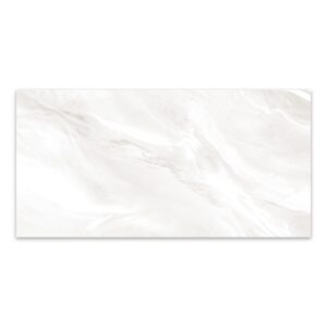 24x48 Watercolor White Polished Porcelain Tile