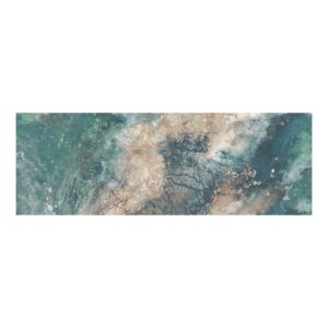 36x108 Rock Board Flowers glazed porcelain slab
