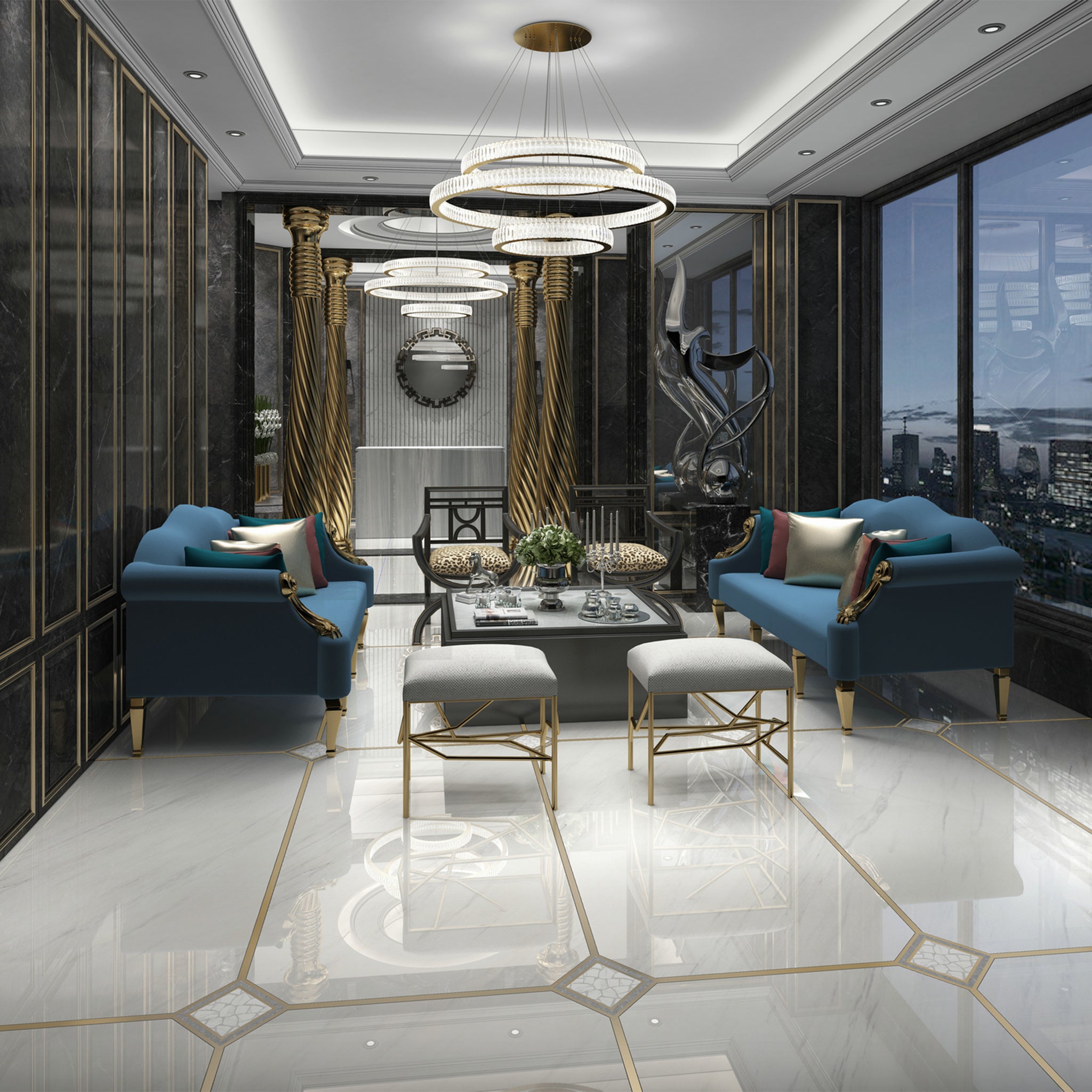 Aniston porcelain slab additional view