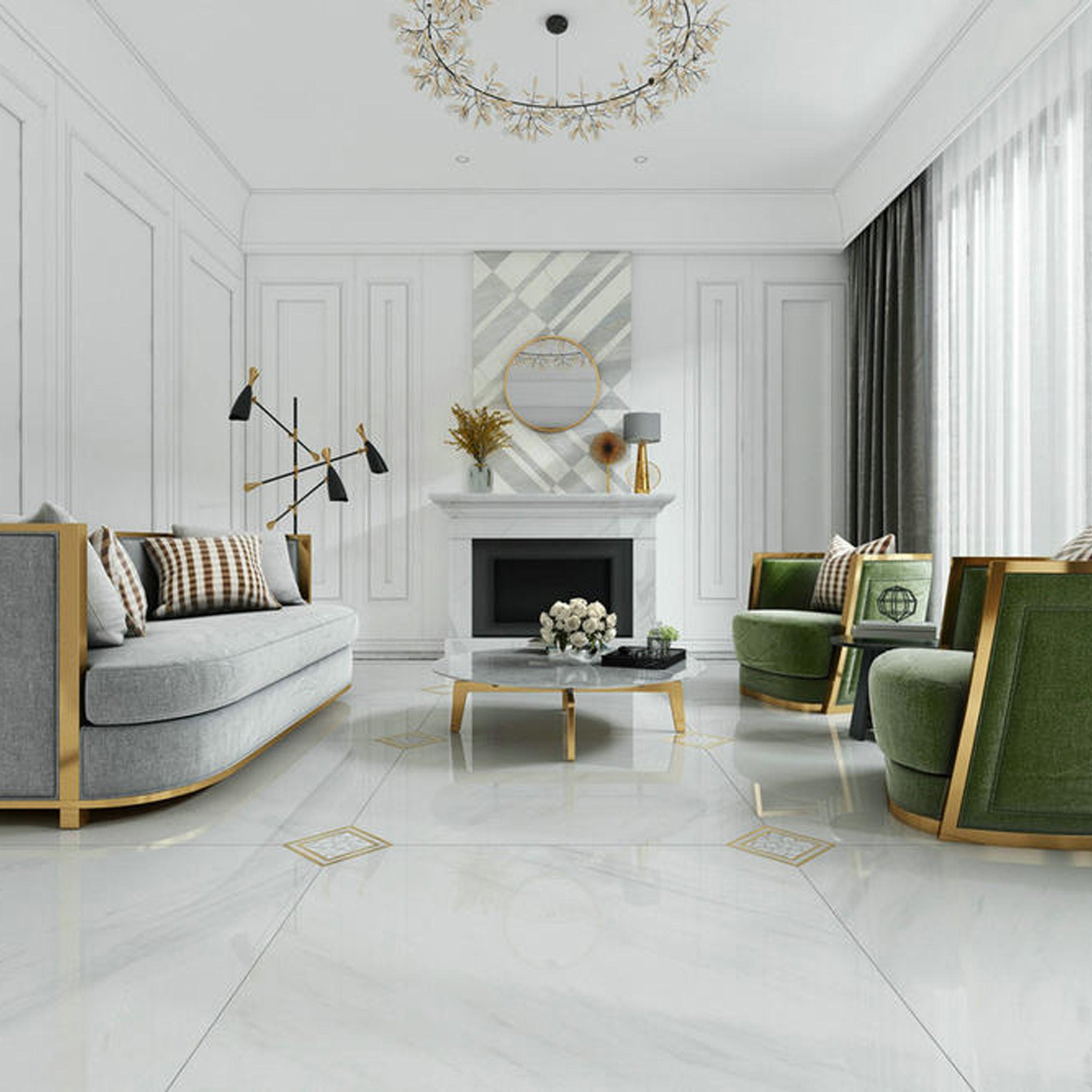 Aniston porcelain slab pattern