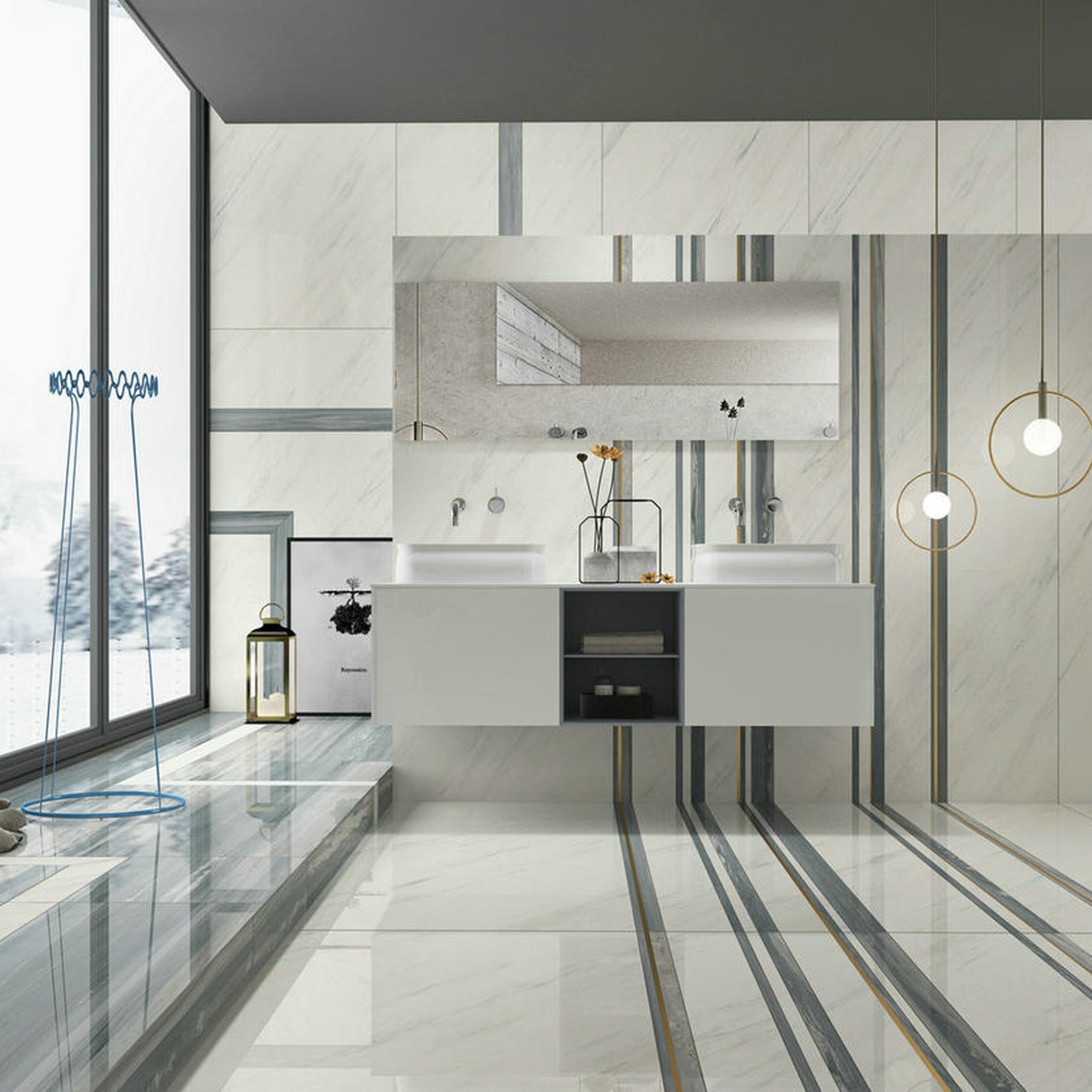 Aniston porcelain slab surface