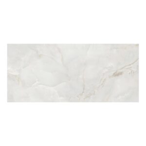48x108 Pearl Onyx White polished porcelain slab