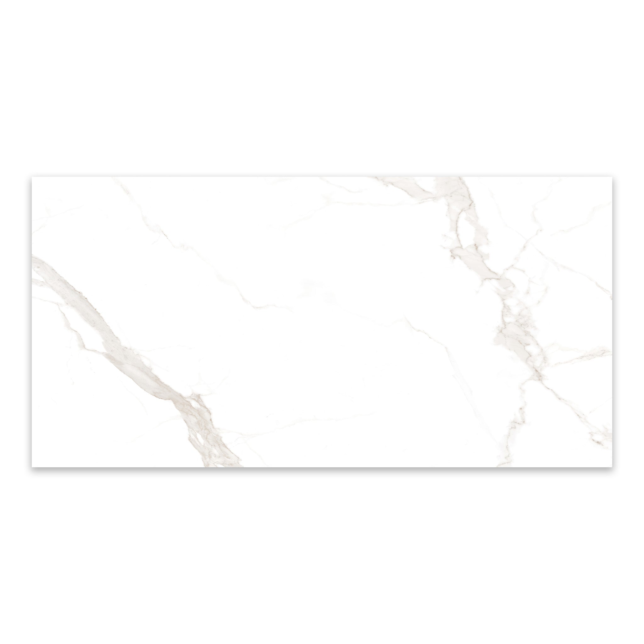 48x96 Landscape White glazed porcelain slab