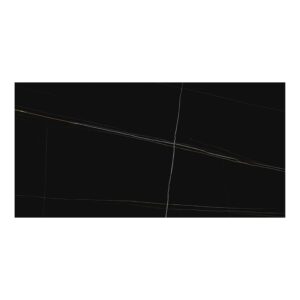 6mm 63x126 St. Laurent Black Porcelain Matte Slab Final Sale