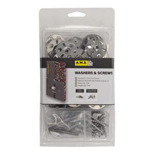 Tile backer board screws and washers kit, 60 of each