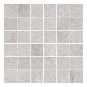 2x2 Ash cement look matte porcelain mosaic