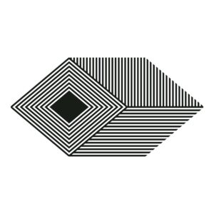 7x13 Kayak Fisher black and white porcelain tile