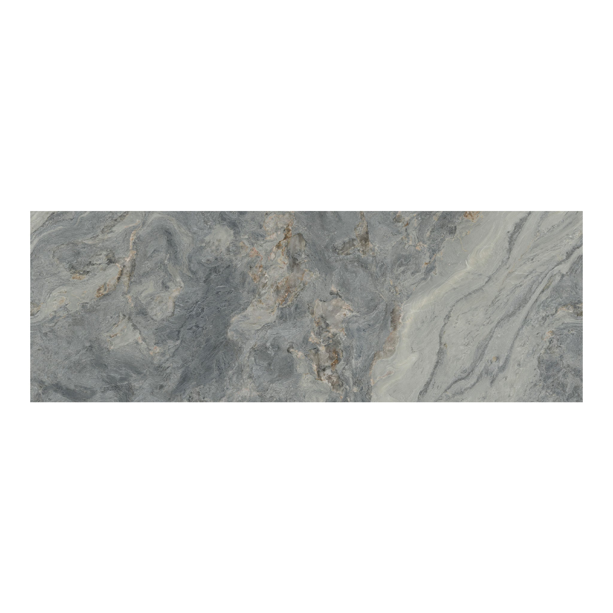 36x104 Swiss Blue Lake matte porcelain slab