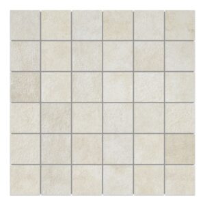 2x2 Ivory Cement Look Matte Porcelain Mosaic