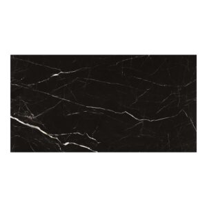 10.5mm 36x72 Black and White Root Polished Porcelain Slab Final Sale