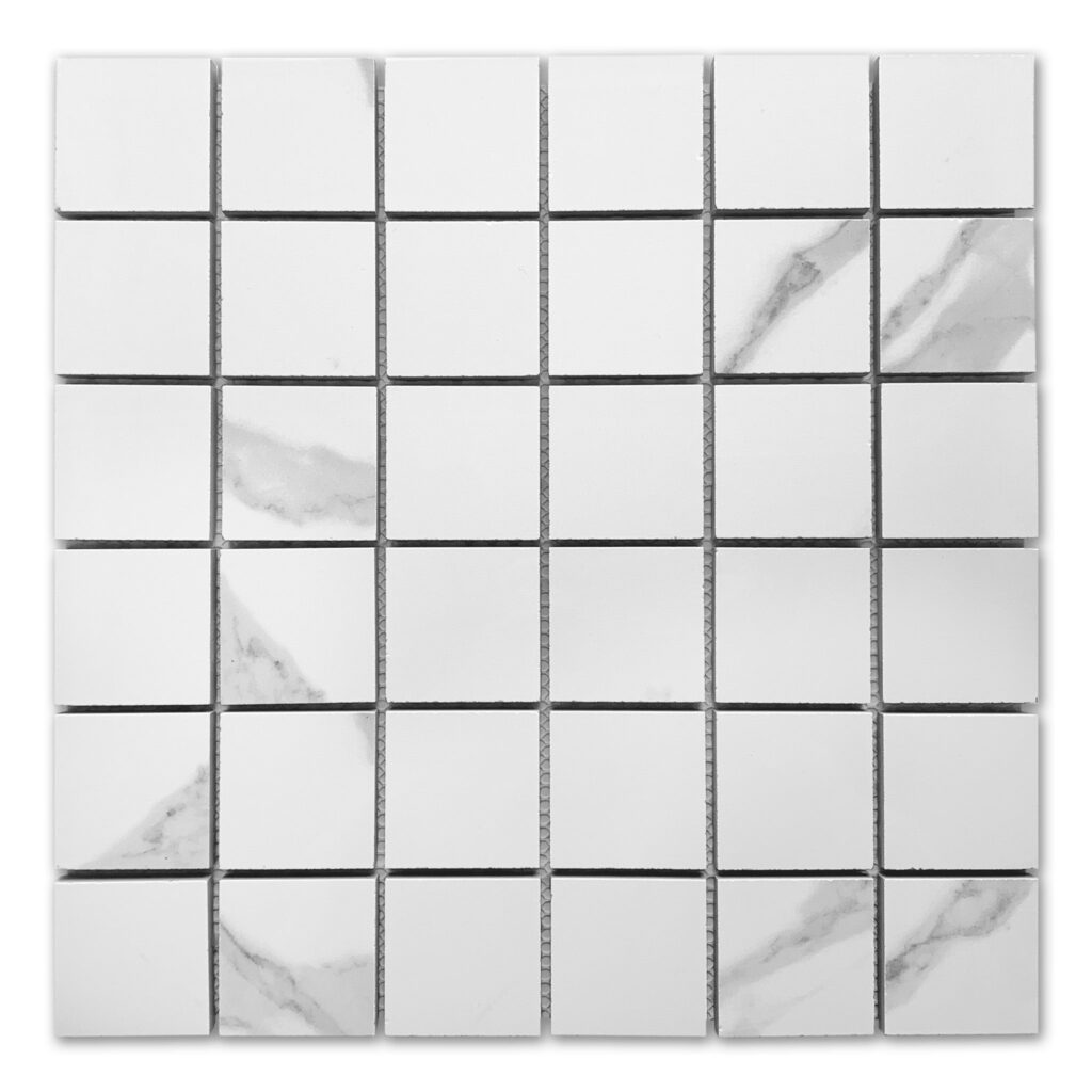 Milano Bianco porcelain mosaic tile