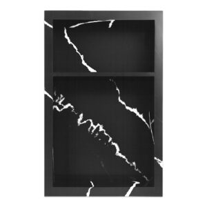 15x24 Shower Niche Nero Marquino Black Quartz