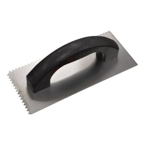 9x4 carbon steel V notch trowel